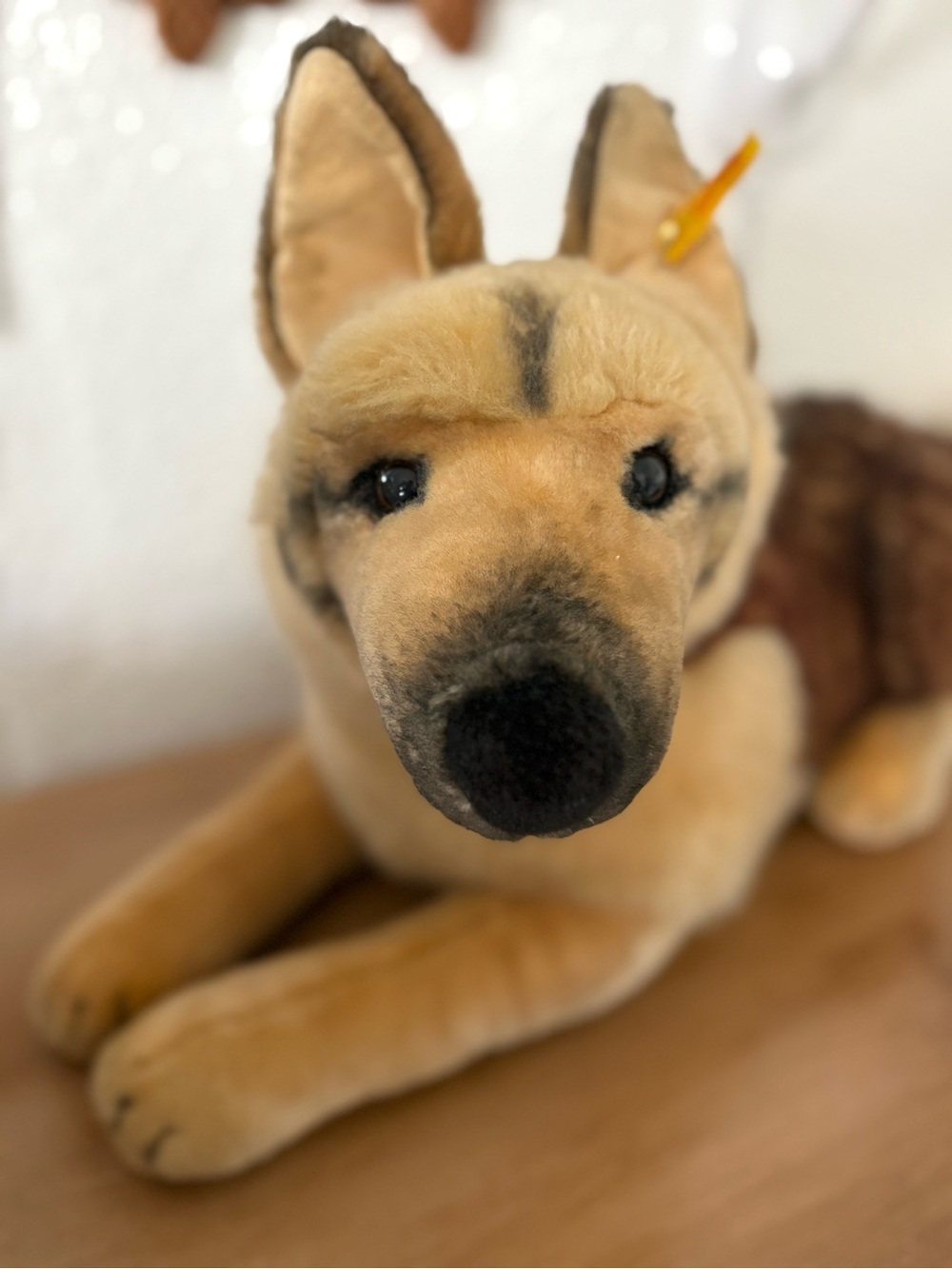 Vintage Steiff plush dog collectors toy